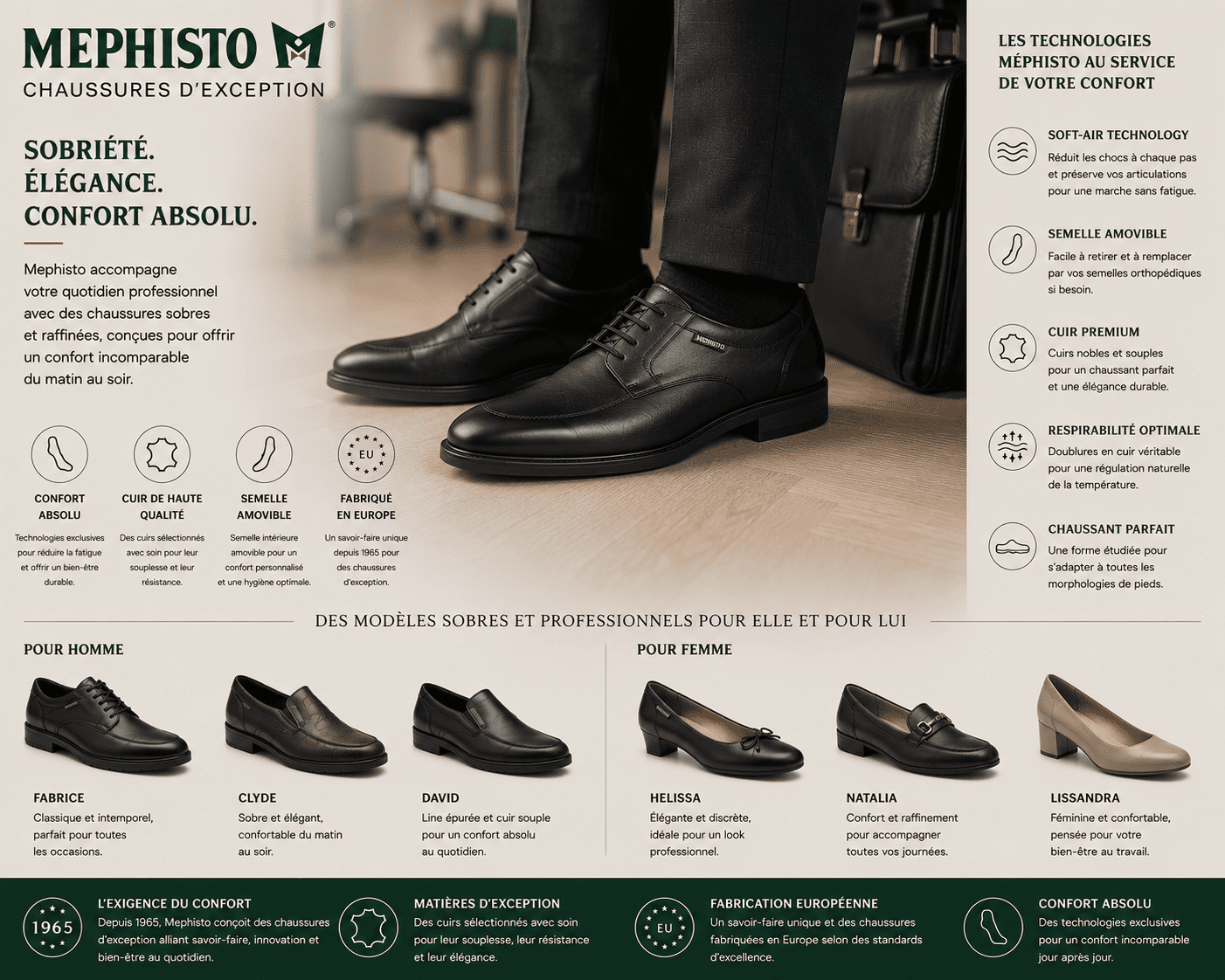 chaussures commerçants vendeurs confort Mephisto Toulouse
